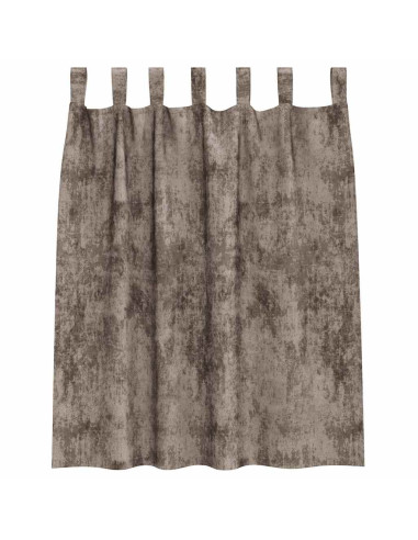 Tende in Velluto 2 pcs Cappuccino 140 x 140 cm Velluto