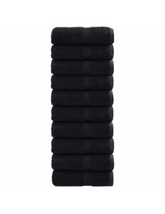 Asciugamano per Ospiti SOLUND 50 pcs Nero 30 x 30 cm 550 gsm 2