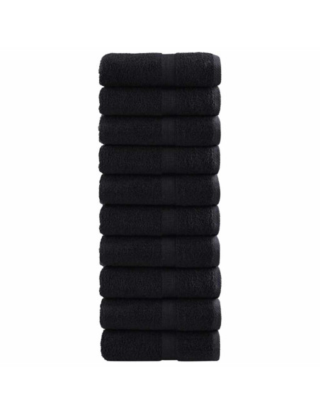 Asciugamano per Ospiti SOLUND 50 pcs Nero 30 x 30 cm 550 gsm