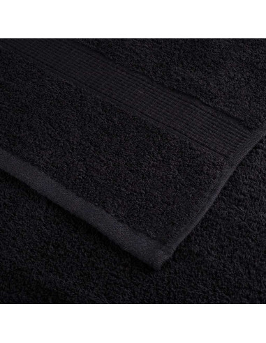 Asciugamano per Ospiti SOLUND 25 pcs Nero 70 x 140 cm 550 gsm