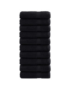 Asciugamano per Ospiti SOLUND 25 pcs Nero 100 x 150 cm 550 gsm 2