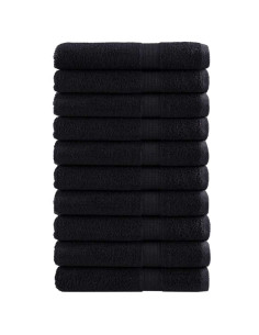 Asciugamano per Ospiti SOLUND 25 pcs Nero 80 x 200 cm 550 gsm 2