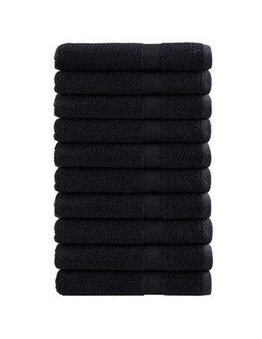 Asciugamano per Ospiti SOLUND 25 pcs Nero 80 x 200 cm 550 gsm