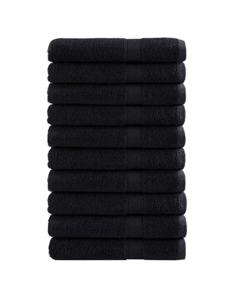 Asciugamano per Ospiti SOLUND 25 pcs Nero 80 x 200 cm 550 gsm
