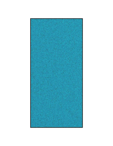 Tappetino Altro Ciano e Nero 120 x 250 cm Poliammide e PVC