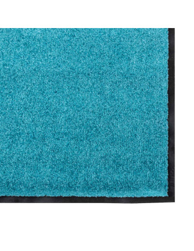 Tappetino Altro Ciano e Nero 120 x 250 cm Poliammide e PVC