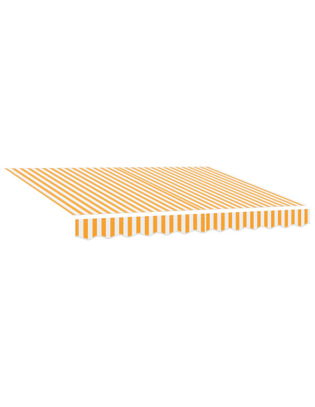 Tenda retrattile manuale con LED Arancione e bianco 3,5 x 2,5 m