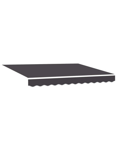 Tenda retrattile manuale con LED Antracite 3,5 x 2,5 m
