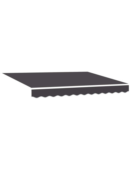 Tenda retrattile manuale con LED Antracite 3,5 x 2,5 m