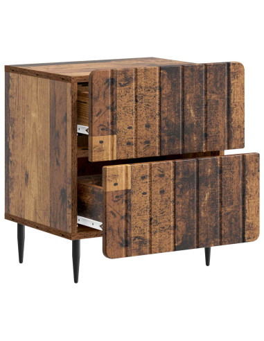 Armadio da Notte con cassetto Legno antico 43 x 34,5 x 49,5 cm