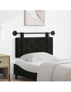 Testiera sospesa Con luce LED Nero Similpelle