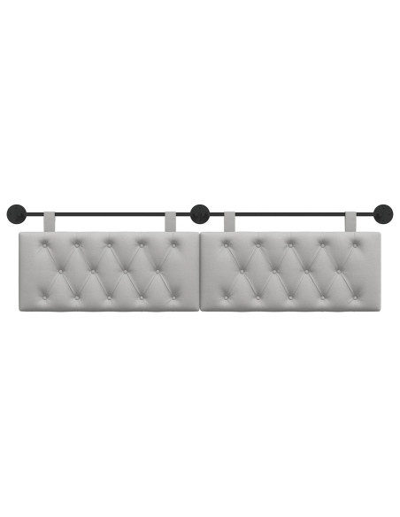 Testata appesa Grigio Nuvola 170 x 55 x 7 cm Tessuto