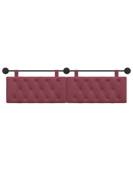 Testata appesa Rosso Vino 170 x 55 x 7 cm Tessuto