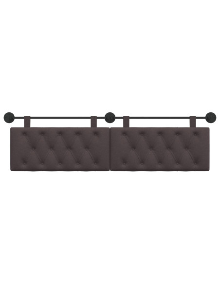 Testata appesa Marrone Scuro 170 x 55 x 7 cm Tessuto