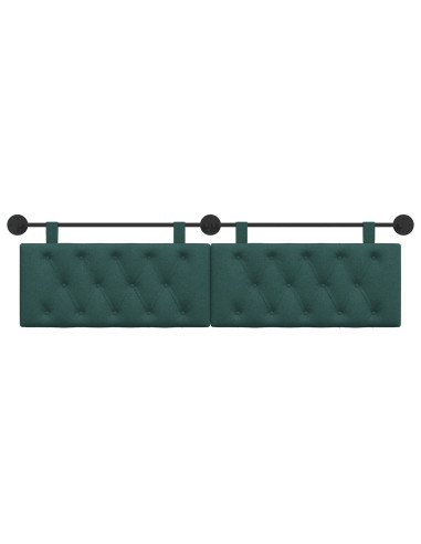 Testata appesa Verde Scuro 170 x 55 x 7 cm Tessuto