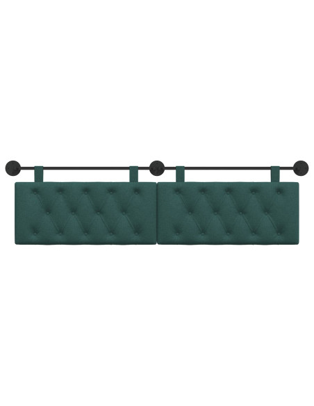 Testata appesa Verde Scuro 170 x 55 x 7 cm Tessuto