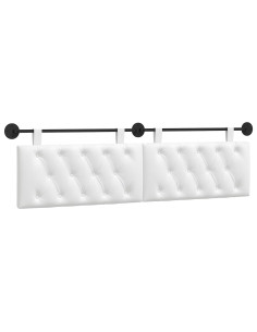 Testata appesa Bianco 170 x 55 x 7 cm Tessuto 2