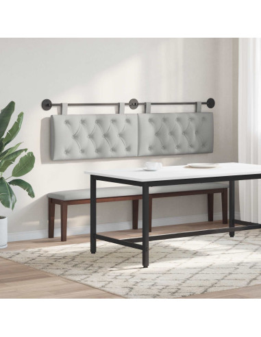 Testata appesa Grigio Nuvola 190 x 55 x 7 cm Tessuto