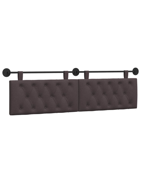 Testata appesa Marrone Scuro 190 x 55 x 7 cm Tessuto