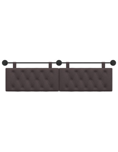 Testata appesa Marrone Scuro 190 x 55 x 7 cm Tessuto