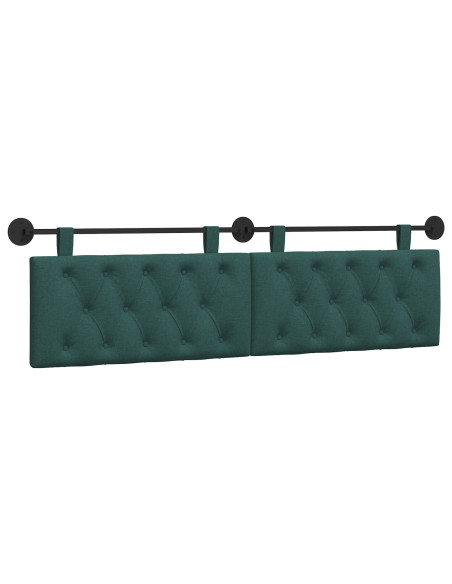Testata appesa Verde Scuro 190 x 55 x 7 cm Tessuto