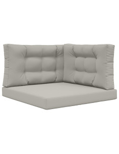 Cuscino per divano da esterno 3 pcs Grigio Poliestere 2