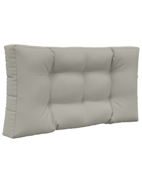 Cuscino per divano da esterno 3 pcs Grigio Poliestere