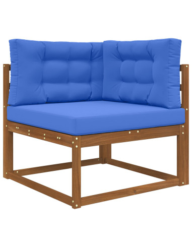 Cuscino per divano da esterno 3 pcs Blu Reale Poliestere