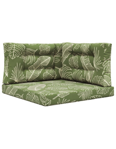 Cuscino per divano da esterno 3 pcs Design a foglia Poliestere