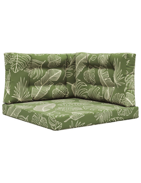 Cuscino per divano da esterno 3 pcs Design a foglia Poliestere