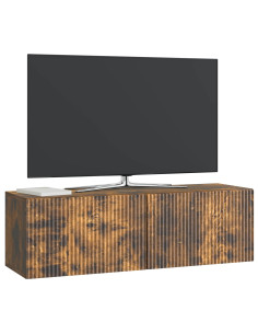 Mobile Porta TV da Muro Rovere Fumo 98 x 31 x 30 cm 2