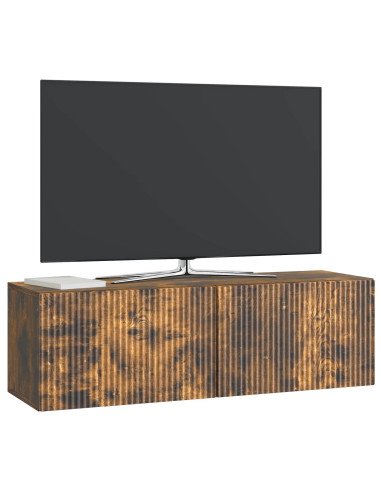 Mobile Porta TV da Muro Rovere Fumo 98 x 31 x 30 cm