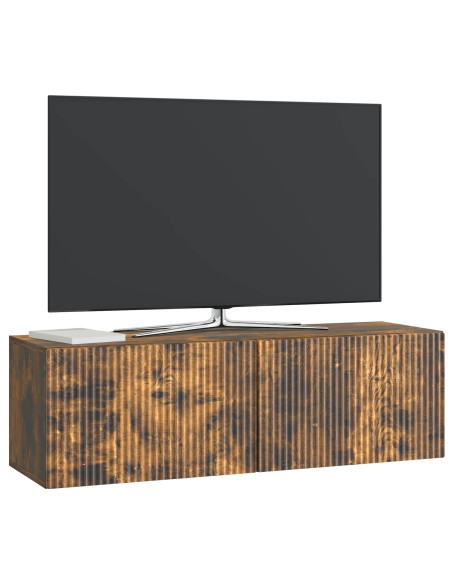 Mobile Porta TV da Muro Rovere Fumo 98 x 31 x 30 cm