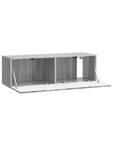 Mobile Porta TV da Muro Grigio Sonoma 98 x 31 x 30 cm