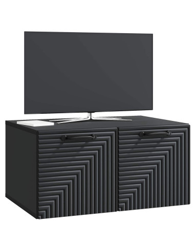 Mobile Porta TV da Muro Nero 59,5 x 41 x 30 cm