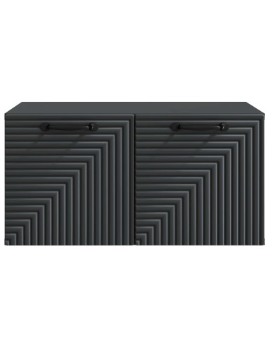 Mobile Porta TV da Muro Nero 59,5 x 41 x 30 cm