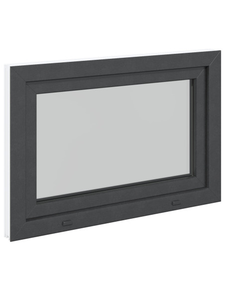 Finestra per Soffitta RISOR Antracite 80 x 70 cm PVC e Vetro