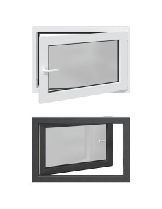 Finestra per Soffitta RISOR Antracite 90 x 50 cm PVC e Vetro 2