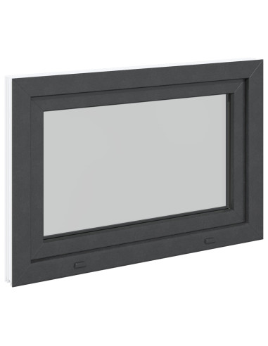 Finestra per Soffitta RISOR Antracite 90 x 50 cm PVC e Vetro