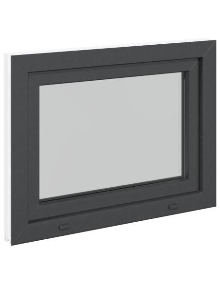 Finestra per Soffitta RISOR Antracite 90 x 60 cm PVC e Vetro