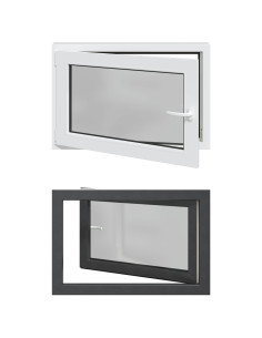 Finestra per Soffitta RISOR Antracite 90 x 70 cm PVC e Vetro 2
