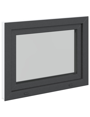 Finestra per Soffitta RISOR Antracite 90 x 70 cm PVC e Vetro