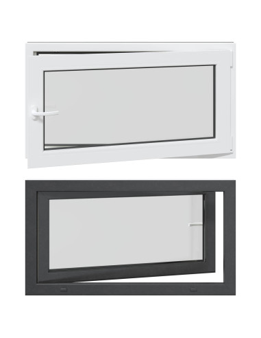 Finestra per Soffitta RISOR Antracite 110 x 50 cm PVC e Vetro