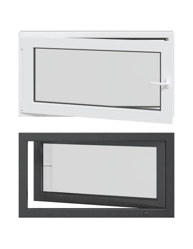 Finestra per Soffitta RISOR Antracite 110 x 60 cm PVC e Vetro