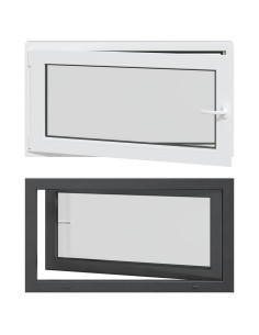 Finestra per Soffitta RISOR Antracite 110 x 70 cm PVC e Vetro 2
