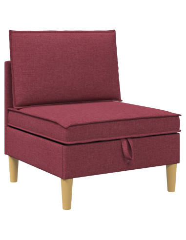 Set di mobili per il soggiorno 5 pcs Rosso Vino Tessuto
