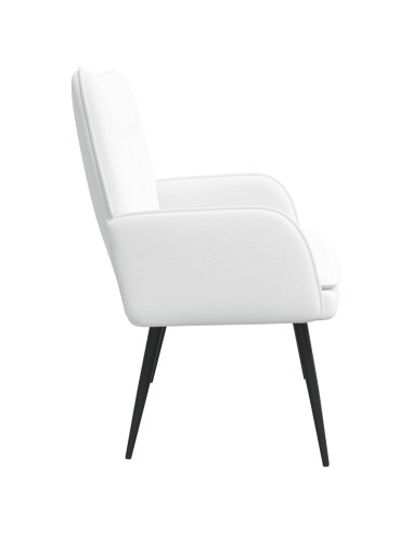 Divano a 2 Posti Bianco 115 x 61 x 87 cm Tessuto