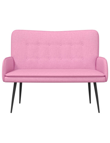 Divano a 2 Posti Rosa 115 x 61 x 87 cm Tessuto