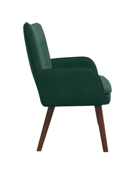 Sofa a Due Posti Verde Scuro 115 x 61 x 87 cm Velluto
