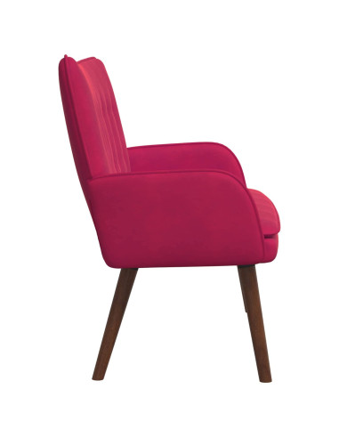 Sofa a Due Posti Rosso vino 115 x 61 x 87 cm Velluto